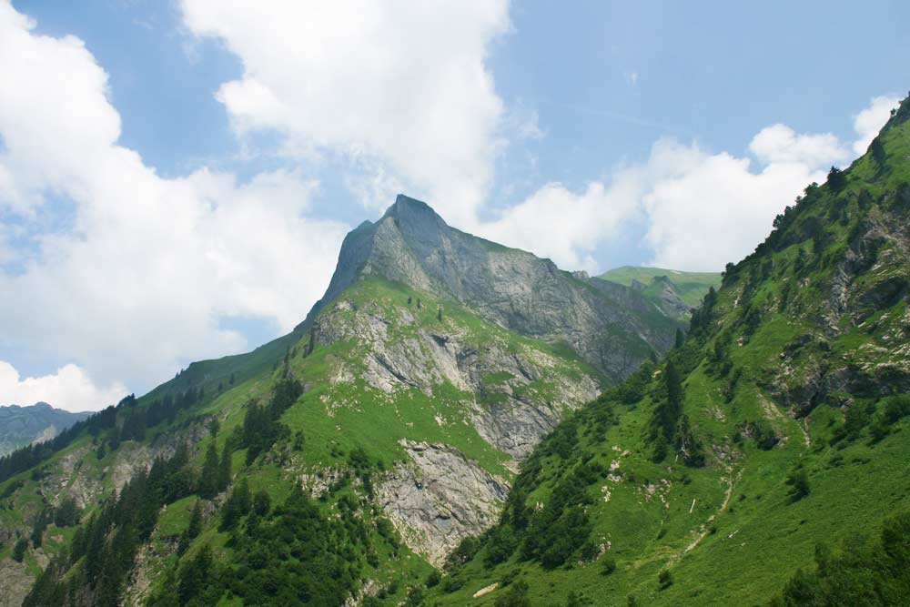 Ein herrlicher Blick in die Oberstdorfer Berge